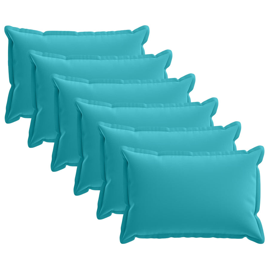 Kussensloop 6 st HOUTEN Turquoise 30 x 50 cm Polyester