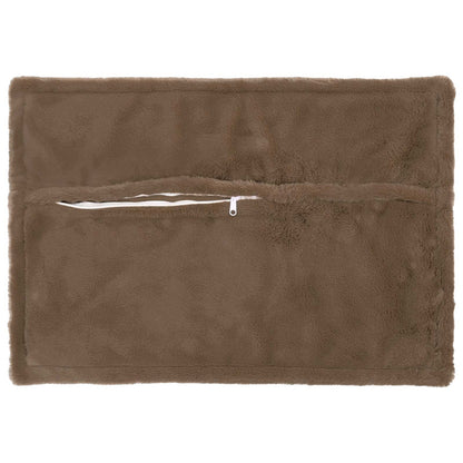 Kussensloop 6 st HOUTEN Licht Bruin 30 x 50 cm Nep Konijnenbont