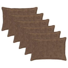 Kussensloop 6 st HOUTEN Licht Bruin 30 x 50 cm Nep Konijnenbont
