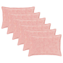 Kussensloop 6 st HOUTEN Roze 30 x 50 cm Nep Konijnenbont