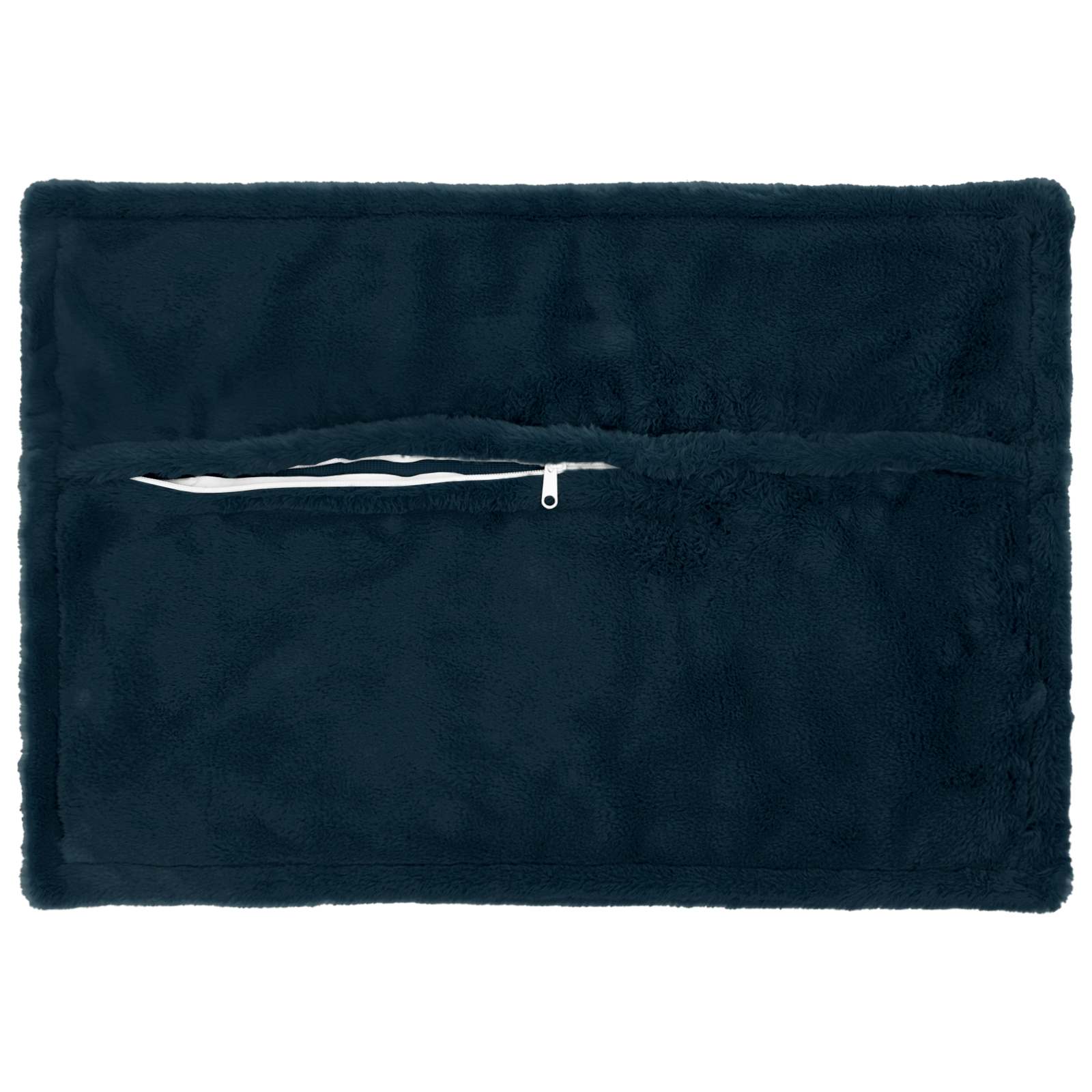 Kussensloop 6 st HOUTEN Marineblauw 30 x 50 cm Nep Konijnenbont