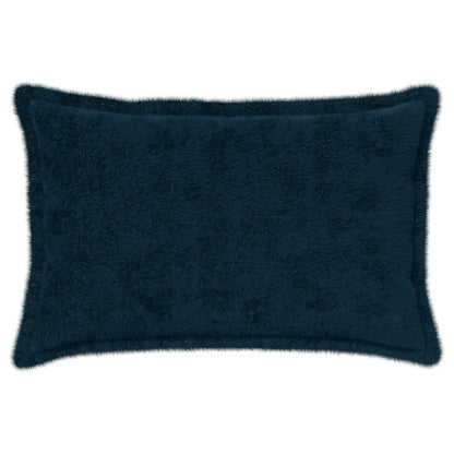 Kussensloop 6 st HOUTEN Marineblauw 30 x 50 cm Nep Konijnenbont