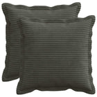 Kussensloop 2 st 35x35 cm antraciet corduroy