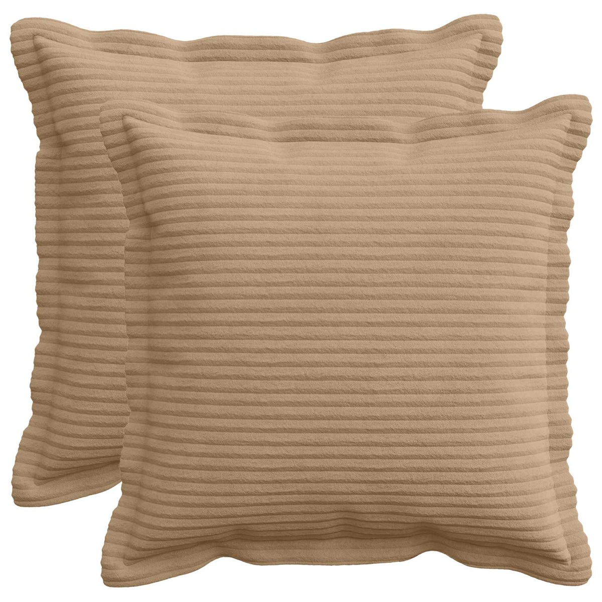 Kussensloop 2 st HOUTEN Bruin 35 x 35 cm corduroy