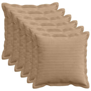 Kussensloop 35x35 cm bruin corduroy (6 stuks)