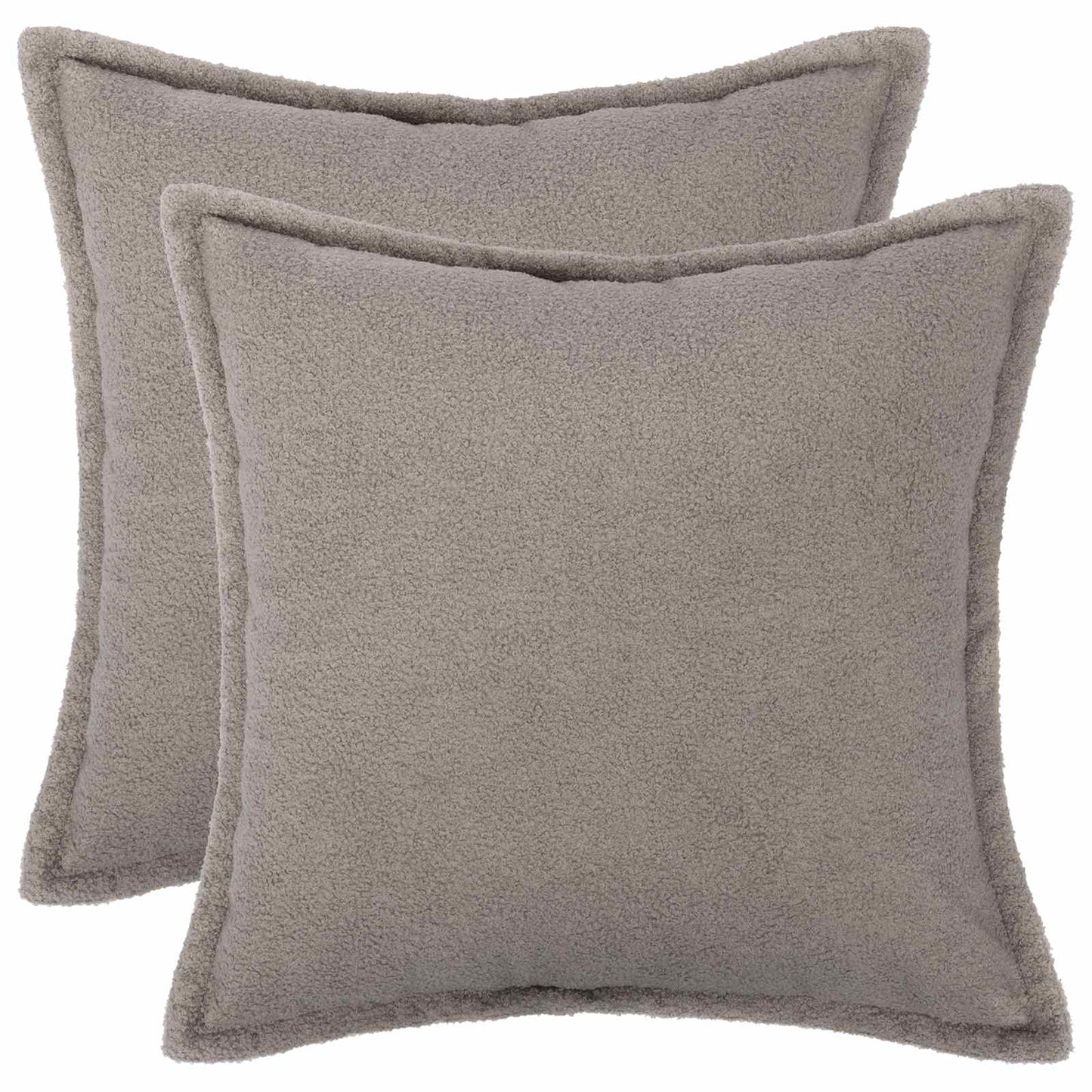 Kussensloop 2 pcs HOUTEN Lichtgrijs 35 x 35 cm Bouclé