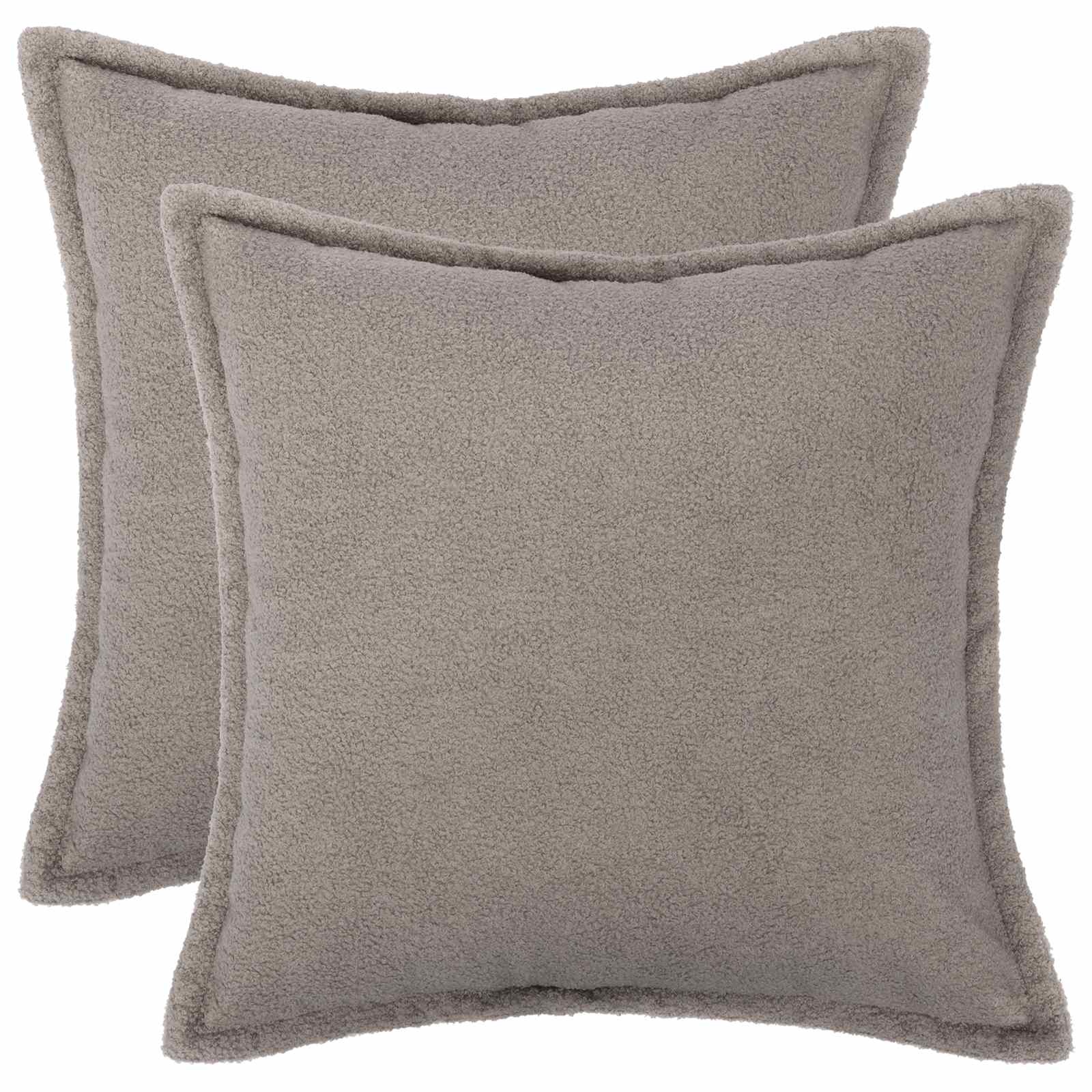 Kussensloop 2 pcs HOUTEN Lichtgrijs 35 x 35 cm Bouclé