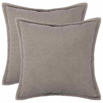 Kussensloop 2 pcs HOUTEN Lichtgrijs 35 x 35 cm Bouclé