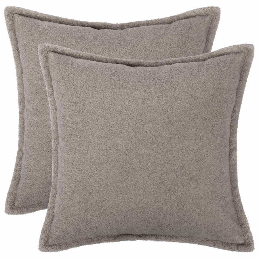 Kussensloop 2 pcs HOUTEN Lichtgrijs 35 x 35 cm Bouclé