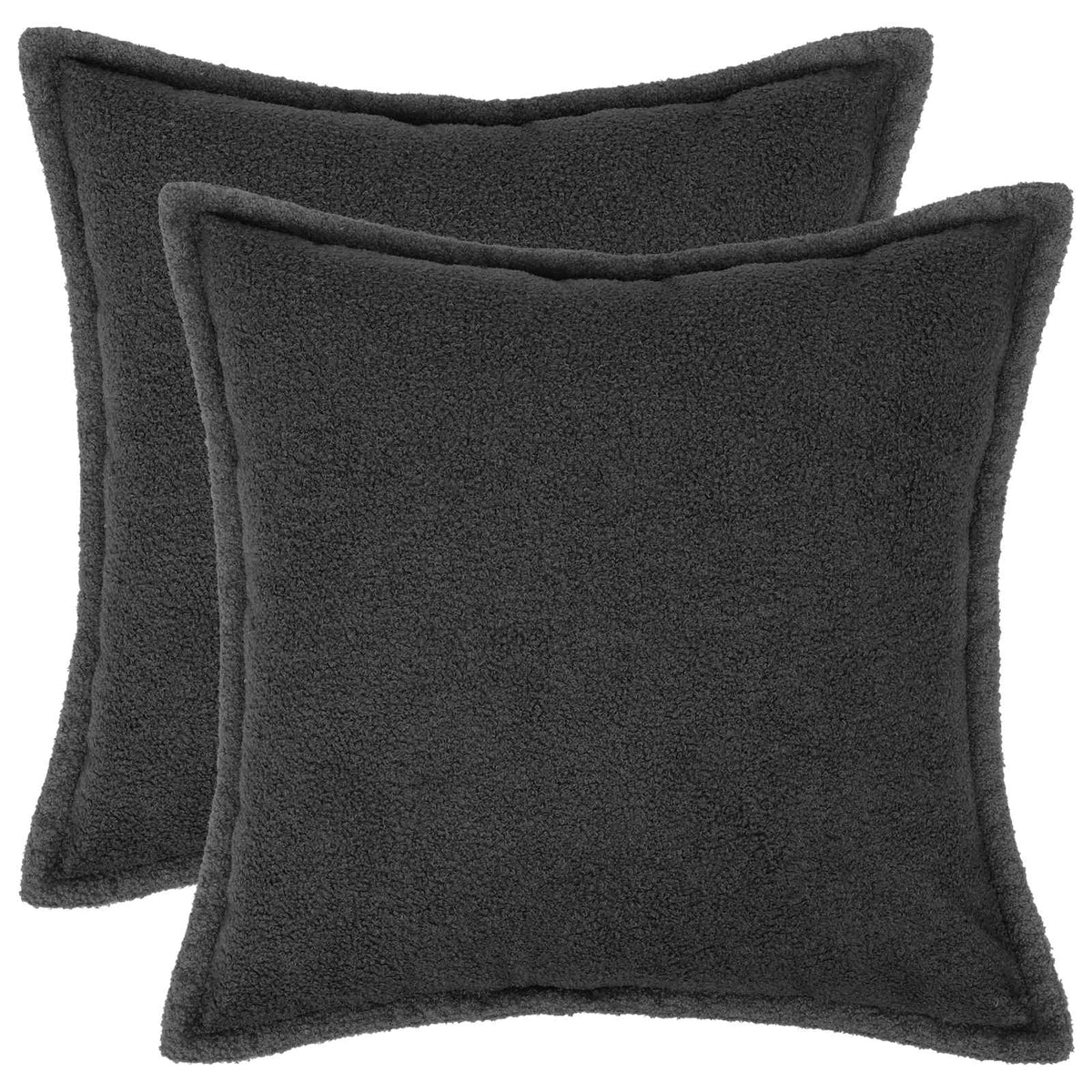 Kussensloop 2 pcs HOUTEN Donkergrijs 35 x 35 cm Bouclé