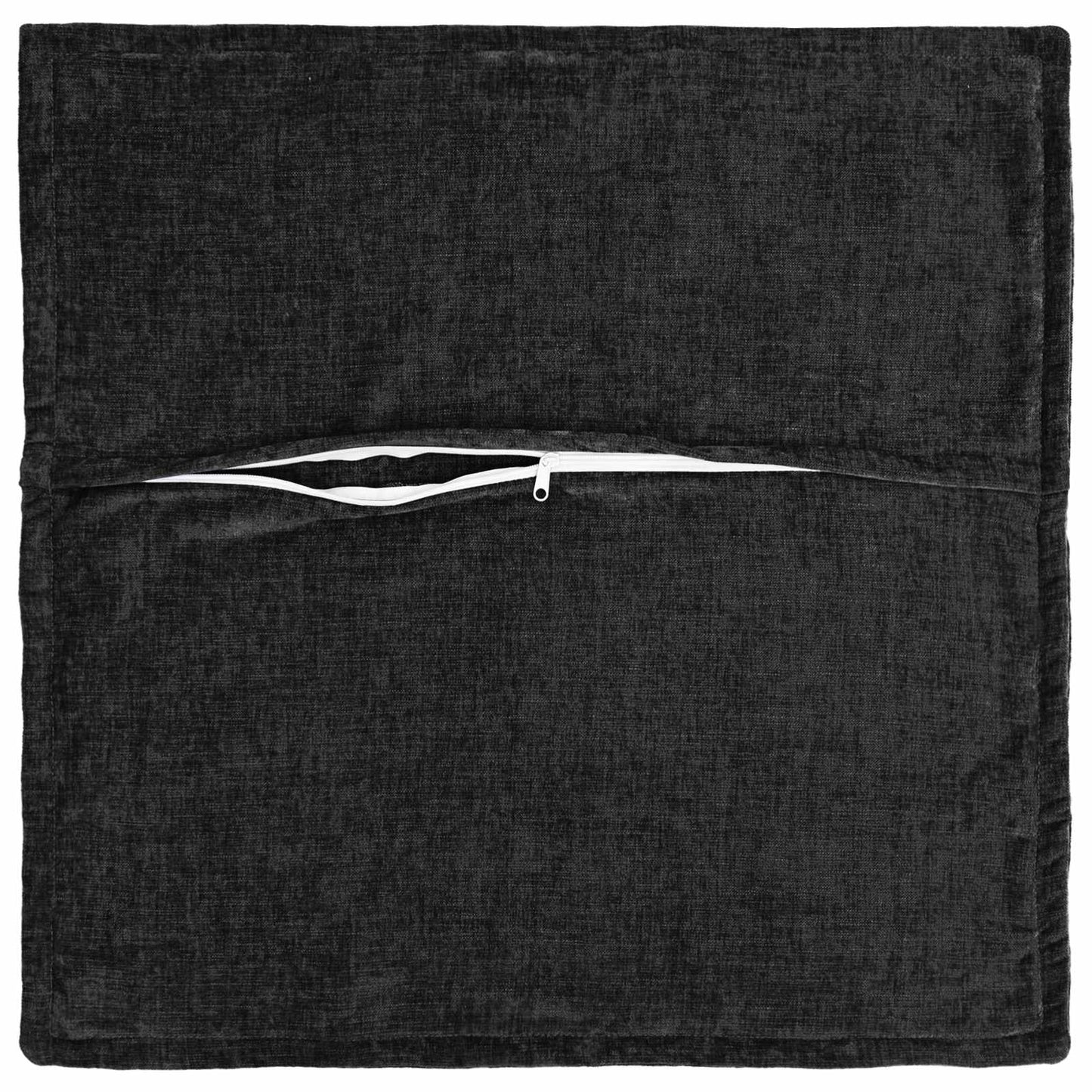Kussensloop 6 st HOUTEN Antraciet 35 x 35 cm Chenille Stof