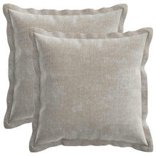 Kussensloop 2 st HOUTEN Lichtgrijs 35 x 35 cm Chenille Stof