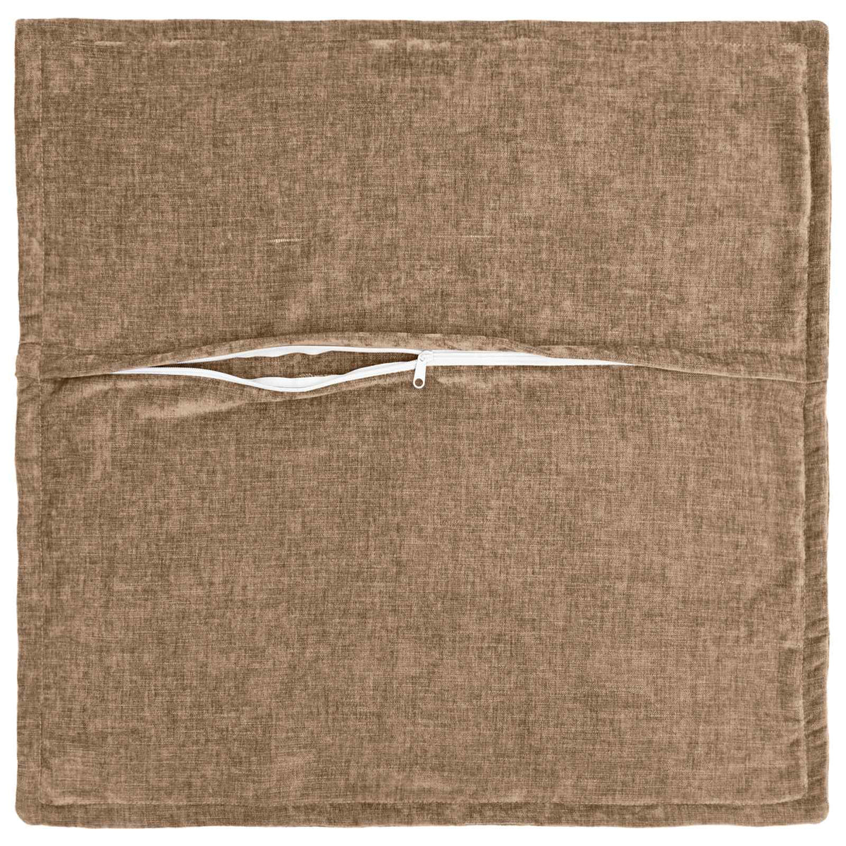 Kussensloop 6 st HOUTEN Bruin 35 x 35 cm Chenille Stof