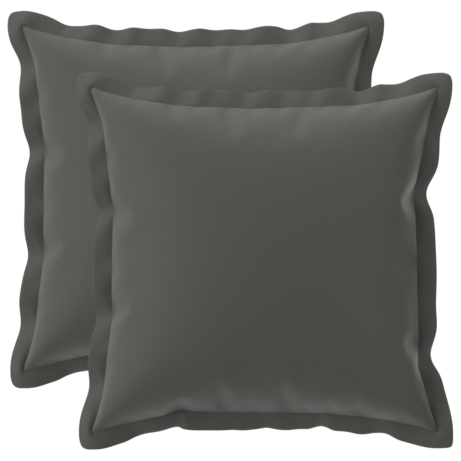 Kussensloop 2 st HOUTEN Antraciet 35 x 35 cm Polyester