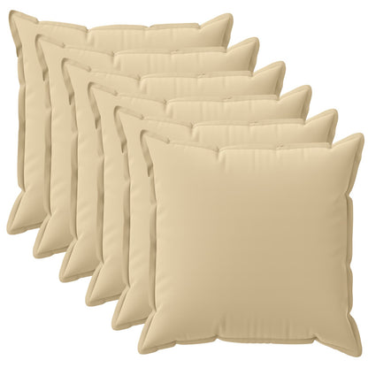 Kussensloop 6 st HOUTEN Beige 35 x 35 cm Polyester