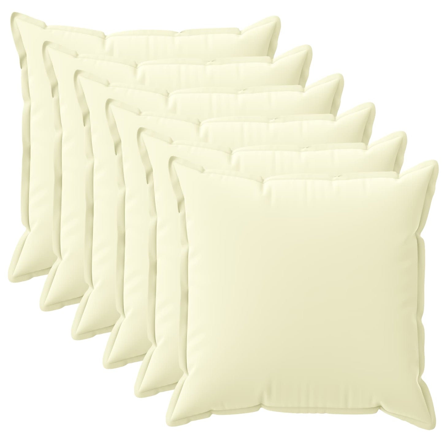 Kussensloop 6 st HOUTEN Crèmekleurig 35 x 35 cm Polyester