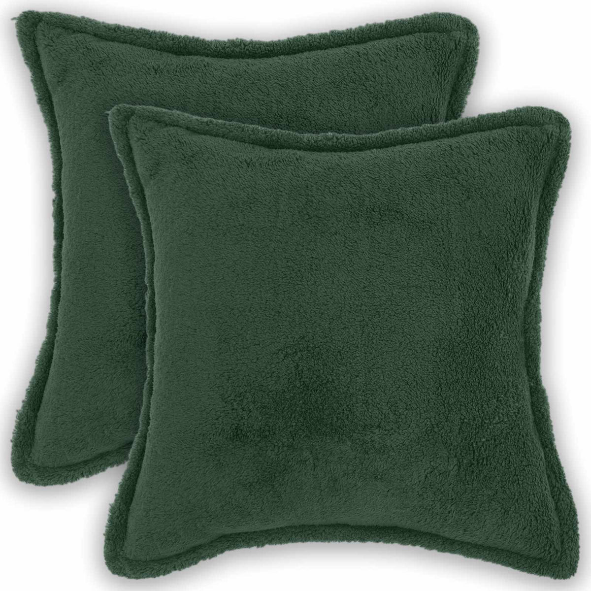Kussensloop 2 pcs HOUTEN Donkergroen 35 x 35 cm Bouclé
