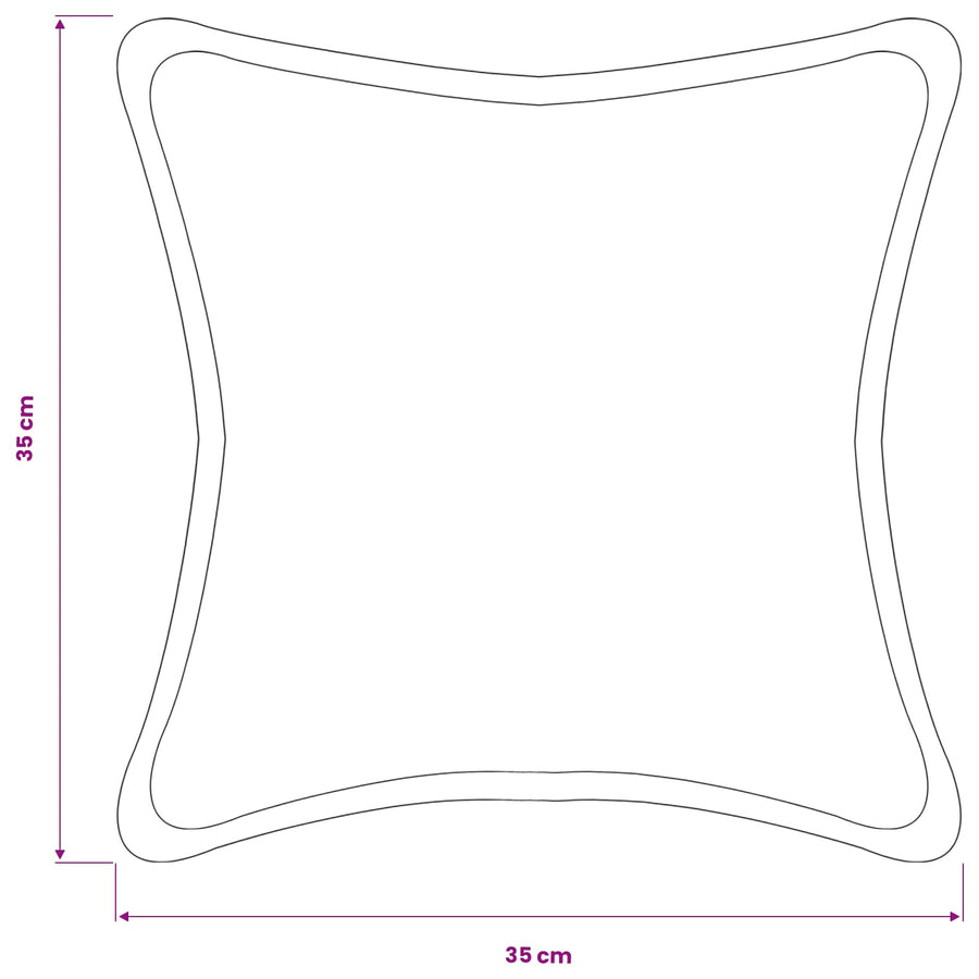 Kussensloop 2 pcs HOUTEN Donkergroen 35 x 35 cm Bouclé