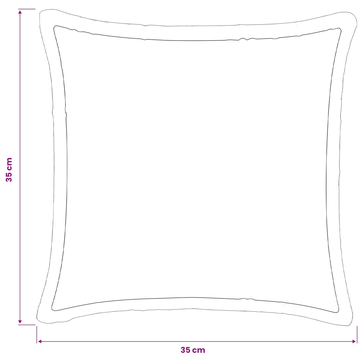 Kussensloop 2 pcs HOUTEN Zwart 35 x 35 cm Flanel