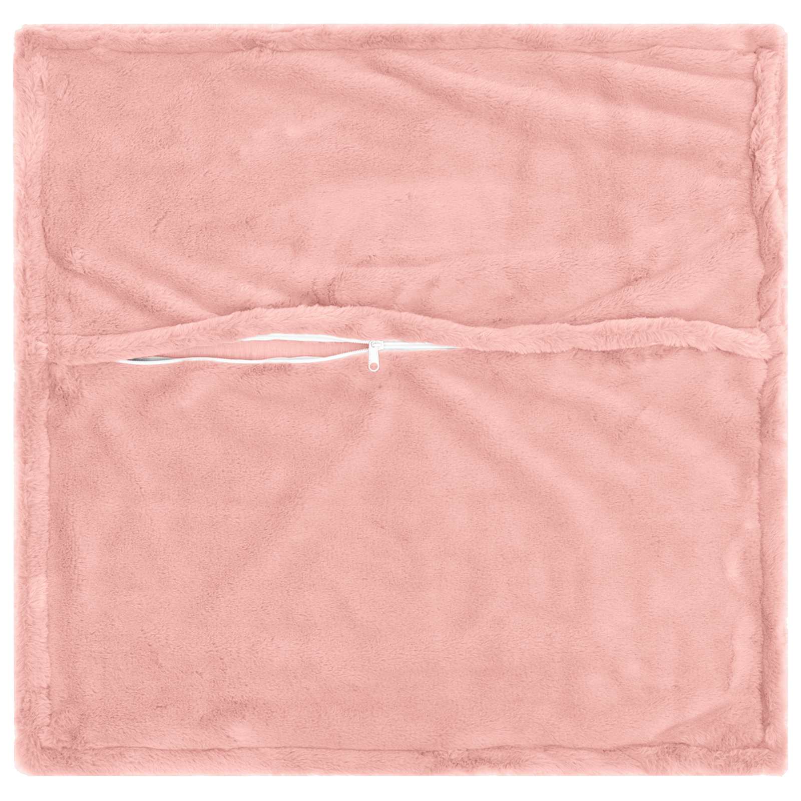 Kussensloop 2 st HOUTEN Roze 35 x 35 cm Nep Konijnenbont