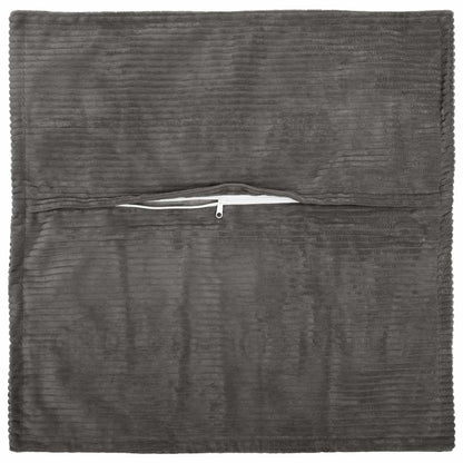 Kussensloop 12 st HOUTEN Donkergrijs 40 x 40 cm corduroy