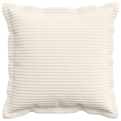 Kussensloop 6 st HOUTEN Crèmekleurig 40 x 40 cm corduroy