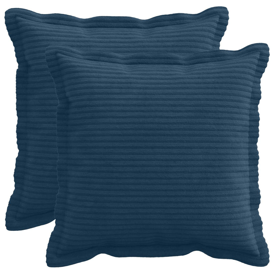 Kussensloop 2 st HOUTEN Marineblauw 40 x 40 cm corduroy