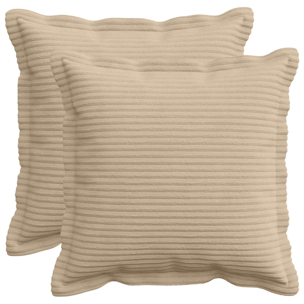 Kussensloop 2 st HOUTEN Taupe 40 x 40 cm corduroy
