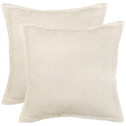 Kussensloop 40x40 cm bouclé crèmekleurig (2 stuks)