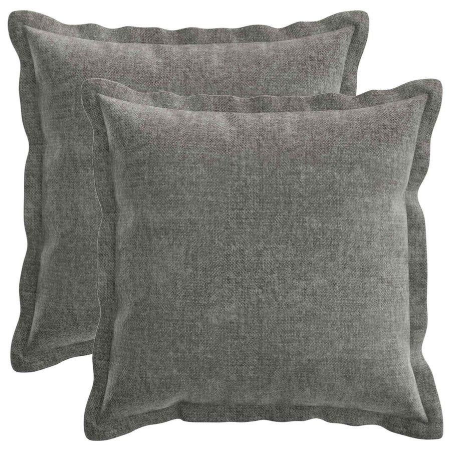 Kussensloop 2 st HOUTEN Donkergrijs 40 x 40 cm Chenille Stof