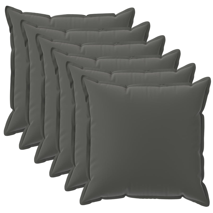 Kussensloop 6 st HOUTEN Antraciet 40 x 40 cm Polyester