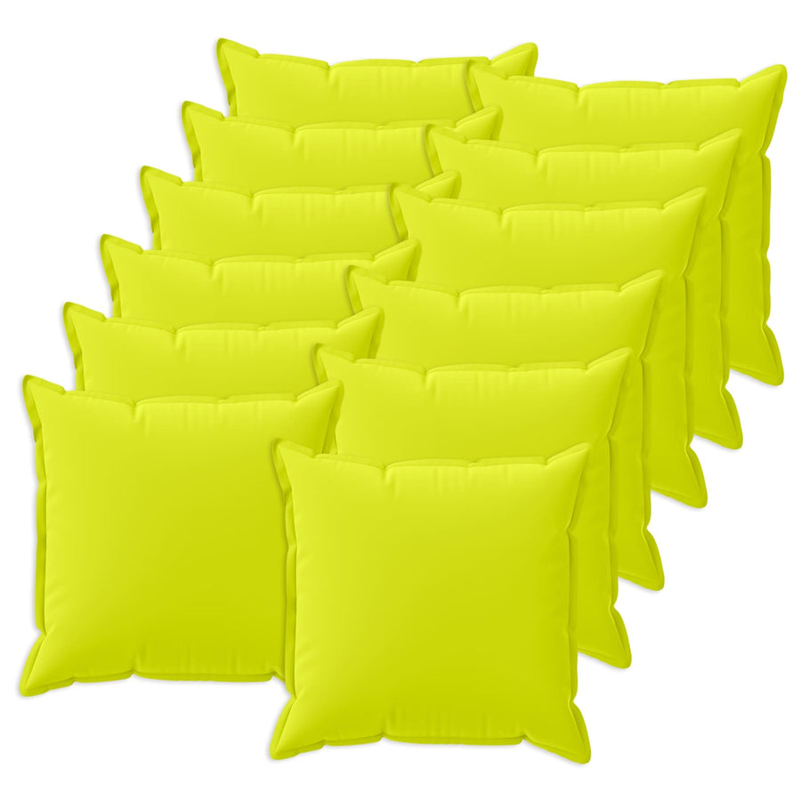 Kussensloop 12 st HOUTEN Helder groen 40 x 40 cm Polyester