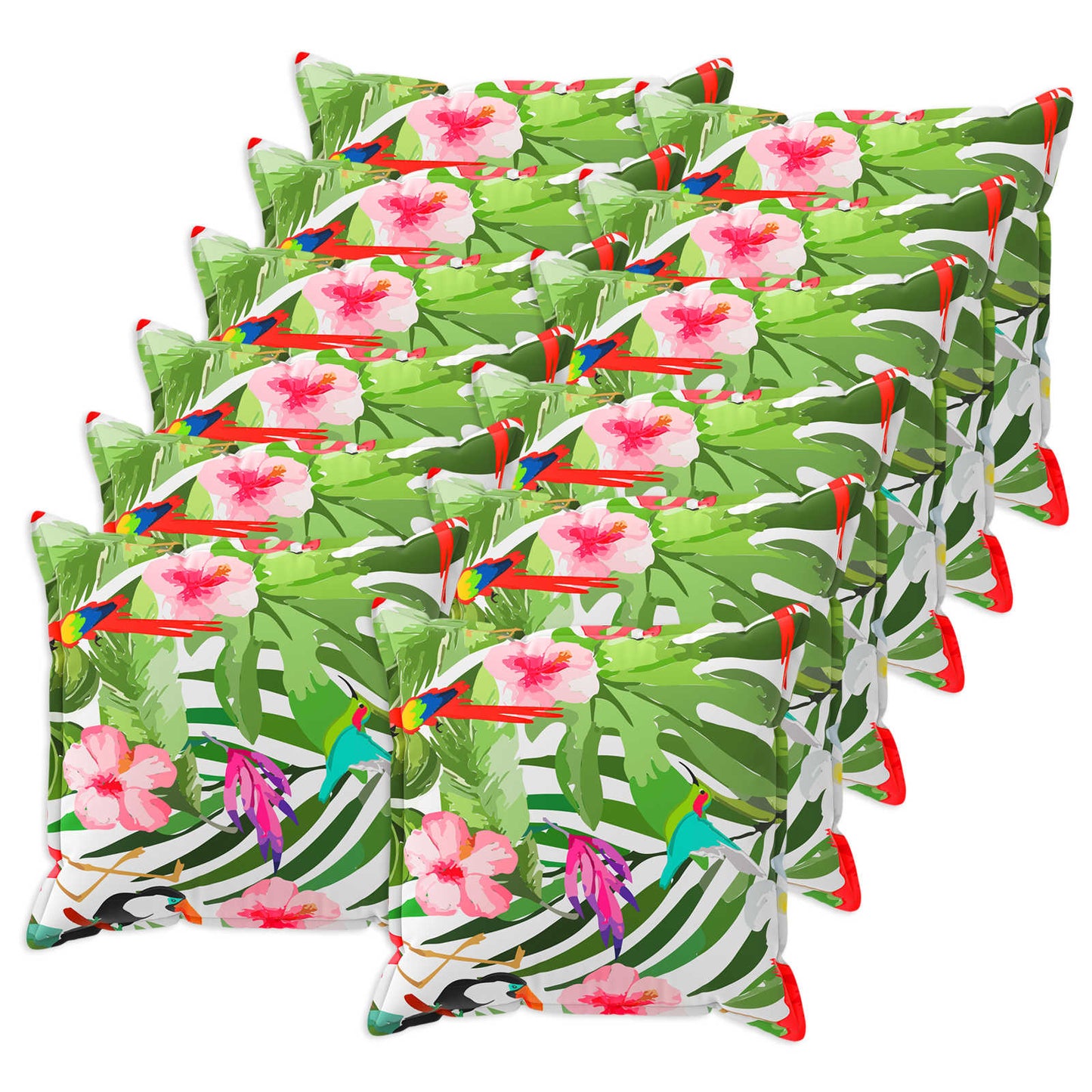 Kussensloop 12 st HOUTEN Zwart 40 x 40 cm Polyester