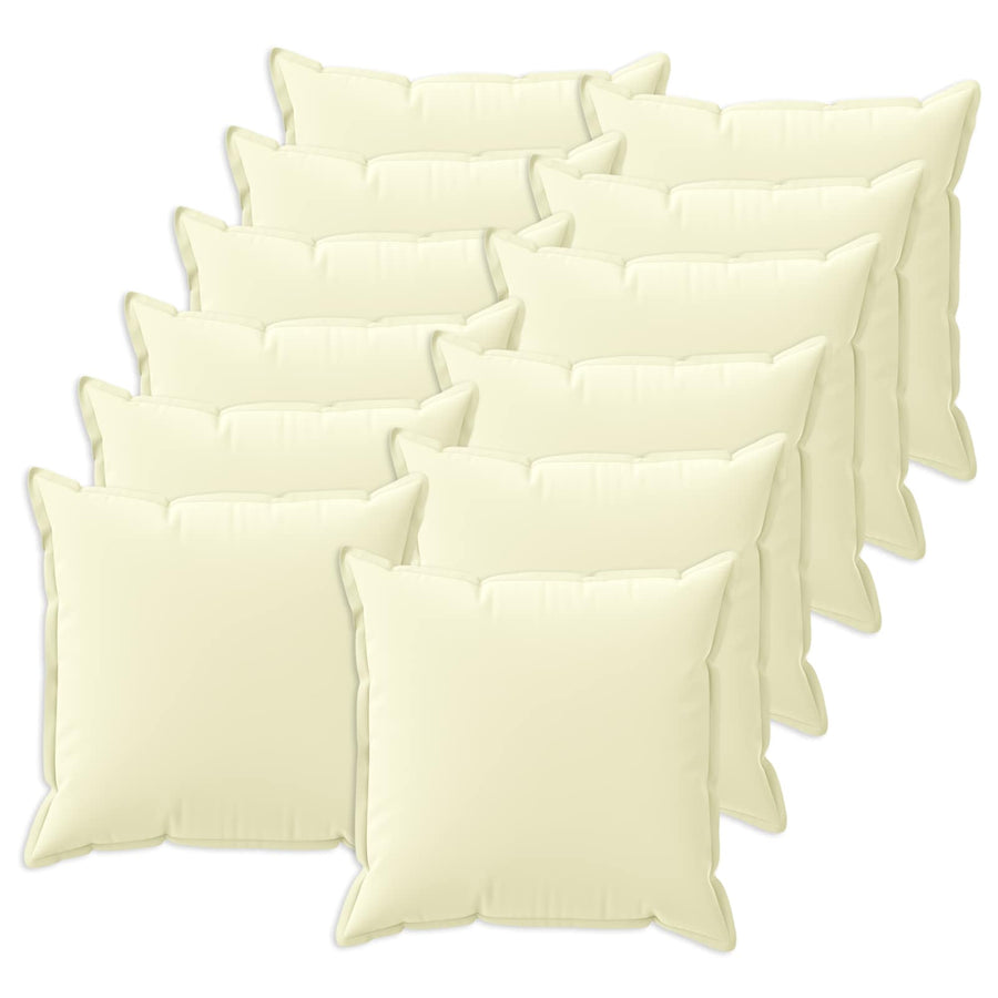 Kussensloop 12 st HOUTEN Crèmekleurig 40 x 40 cm Polyester