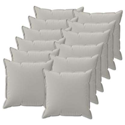 Kussensloop 12 st HOUTEN Grijs 40 x 40 cm Polyester