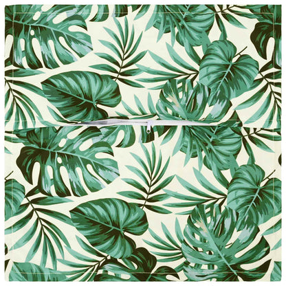 Kussensloop 12 st HOUTEN Bladpatroon 40 x 40 cm Polyester