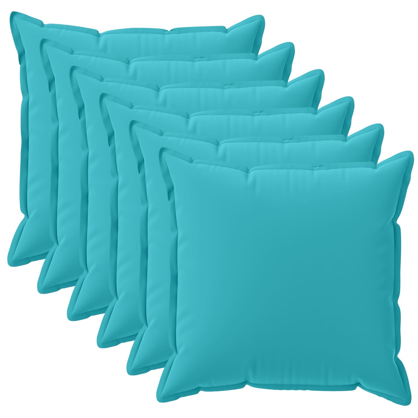 Kussensloop 6 st HOUTEN Turquoise 40 x 40 cm Polyester