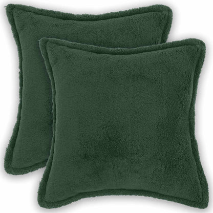 Kussensloop 2 pcs HOUTEN Donkergroen 40 x 40 cm Bouclé
