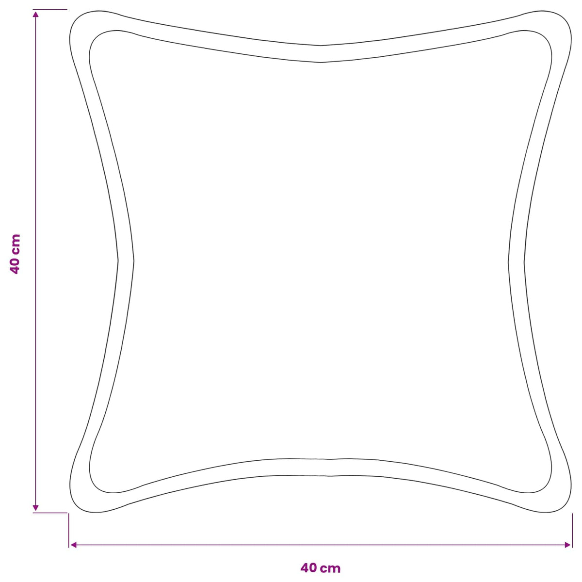 Kussensloop 2 pcs HOUTEN Donkergroen 40 x 40 cm Bouclé