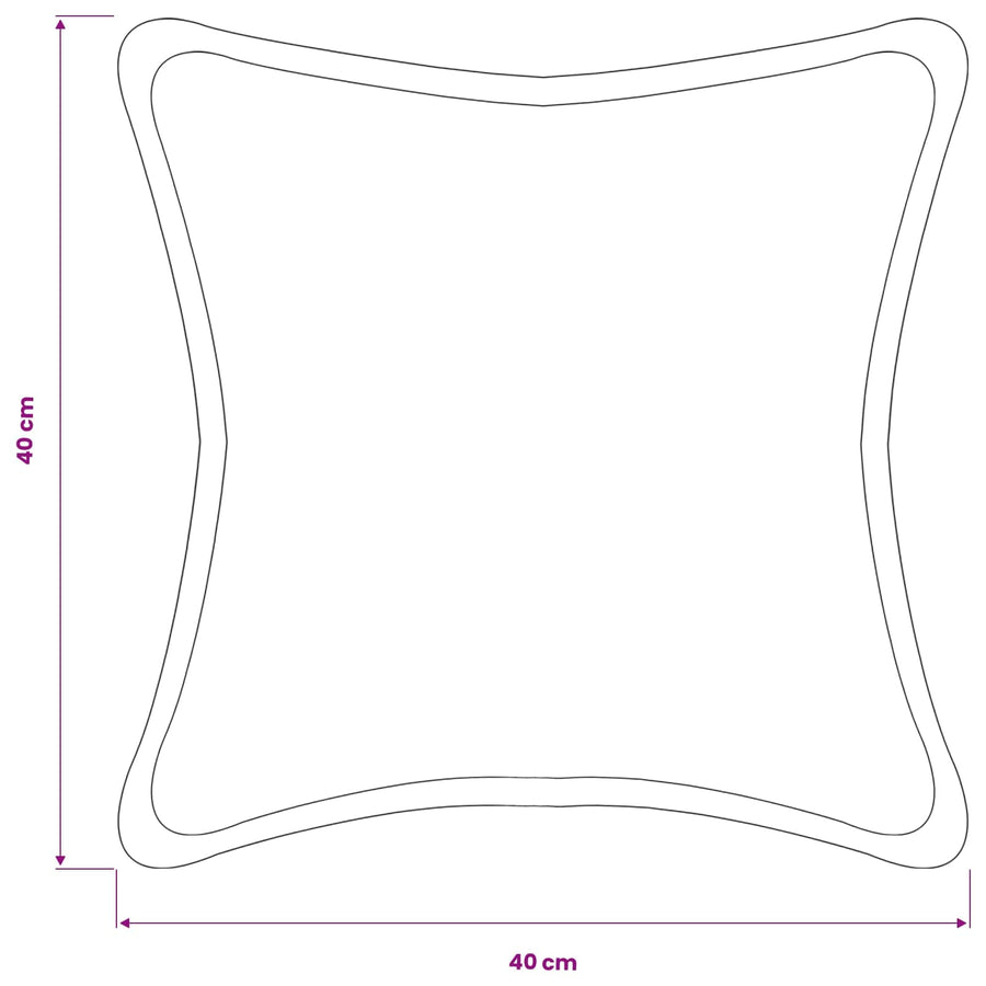Kussensloop 2 pcs HOUTEN Donkergrijs 40 x 40 cm Bouclé
