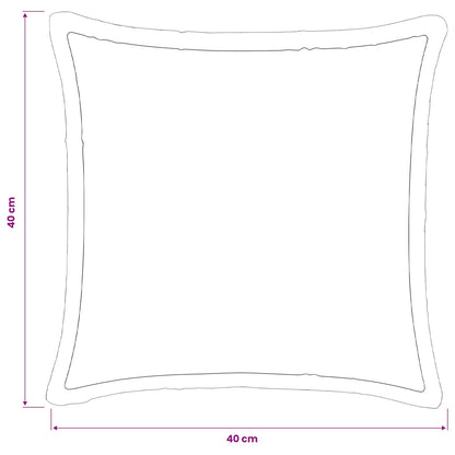 Kussensloop 6 pcs HOUTEN Zwart 40 x 40 cm Flanel