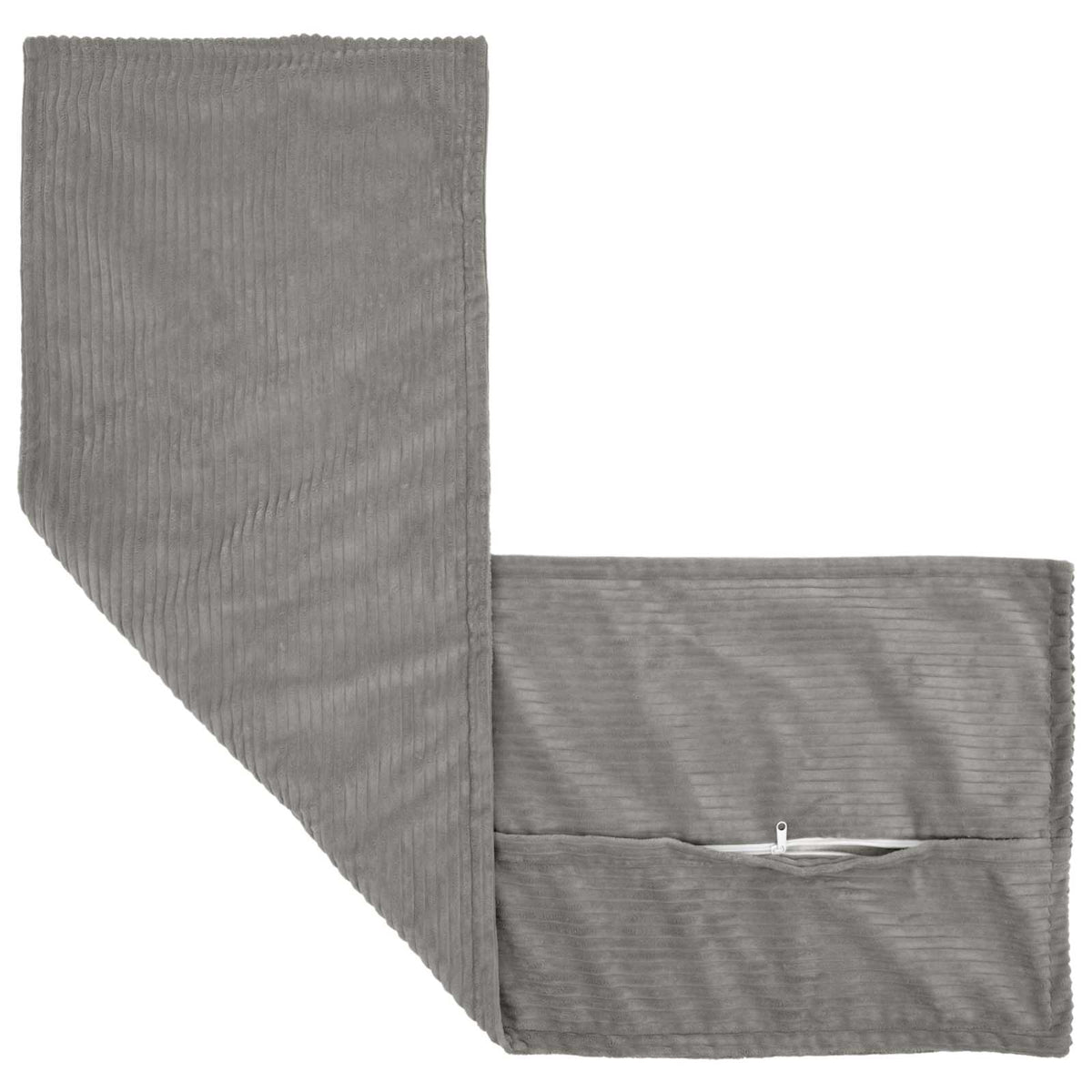 Kussensloop HOUTEN Lichtgrijs 40 x 145 cm corduroy