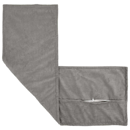 Kussensloop HOUTEN Lichtgrijs 40 x 145 cm corduroy