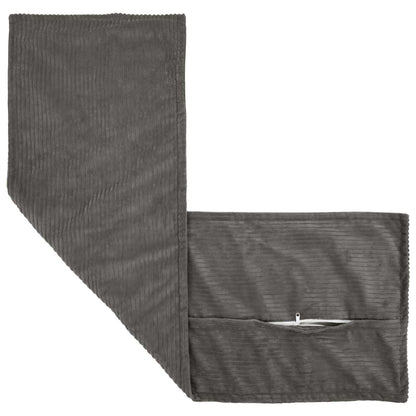 Kussensloop 2 st HOUTEN Donkergrijs 40 x 145 cm corduroy