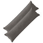 Kussensloop set van 2 donkergrijs 40 x 145 cm