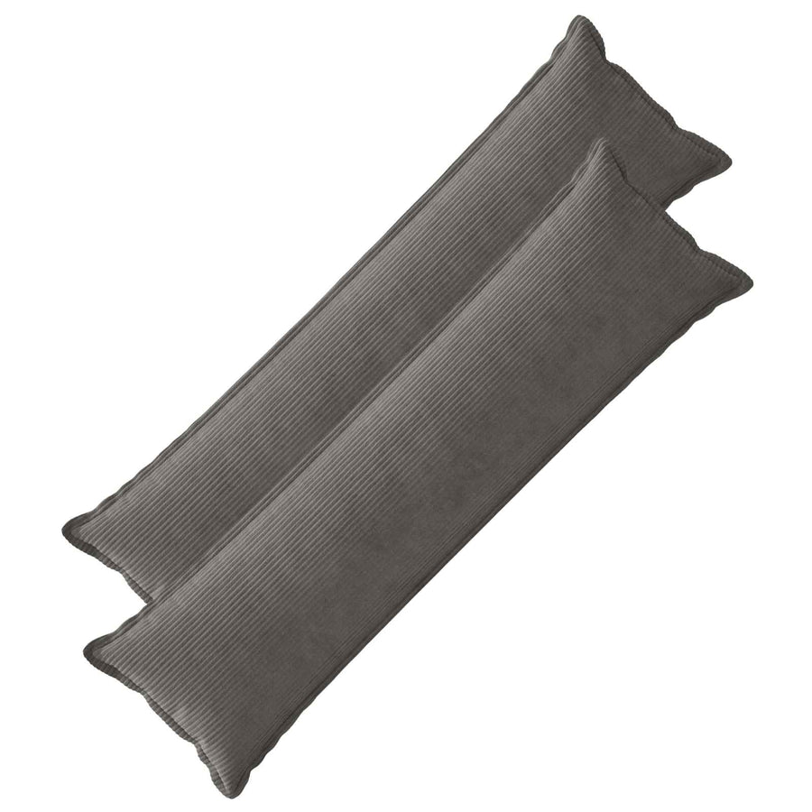 Kussensloop 2 st HOUTEN Donkergrijs 40 x 145 cm corduroy