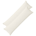Kussensloop 2 st crèmekleurig 40 x 145 cm corduroy
