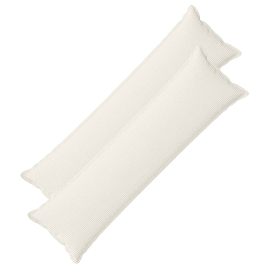 Kussensloop 2 st HOUTEN Crèmekleurig 40 x 145 cm corduroy