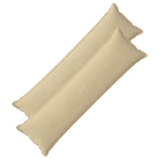 Kussensloop set van 2 lichtgroen grijs 40x145 cm corduroy