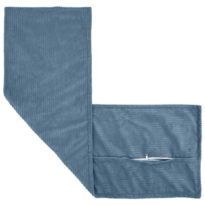 Kussensloop 2 st HOUTEN Blauw 40 x 145 cm corduroy
